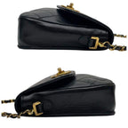 Chanel Bicolor Quilted Big CC Logo Chain Shoulder Bag — view 5