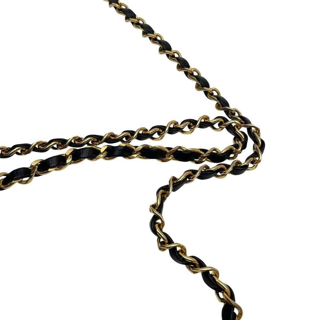 Chanel Bicolor Quilted Big CC Logo Chain Shoulder Bag — view 7