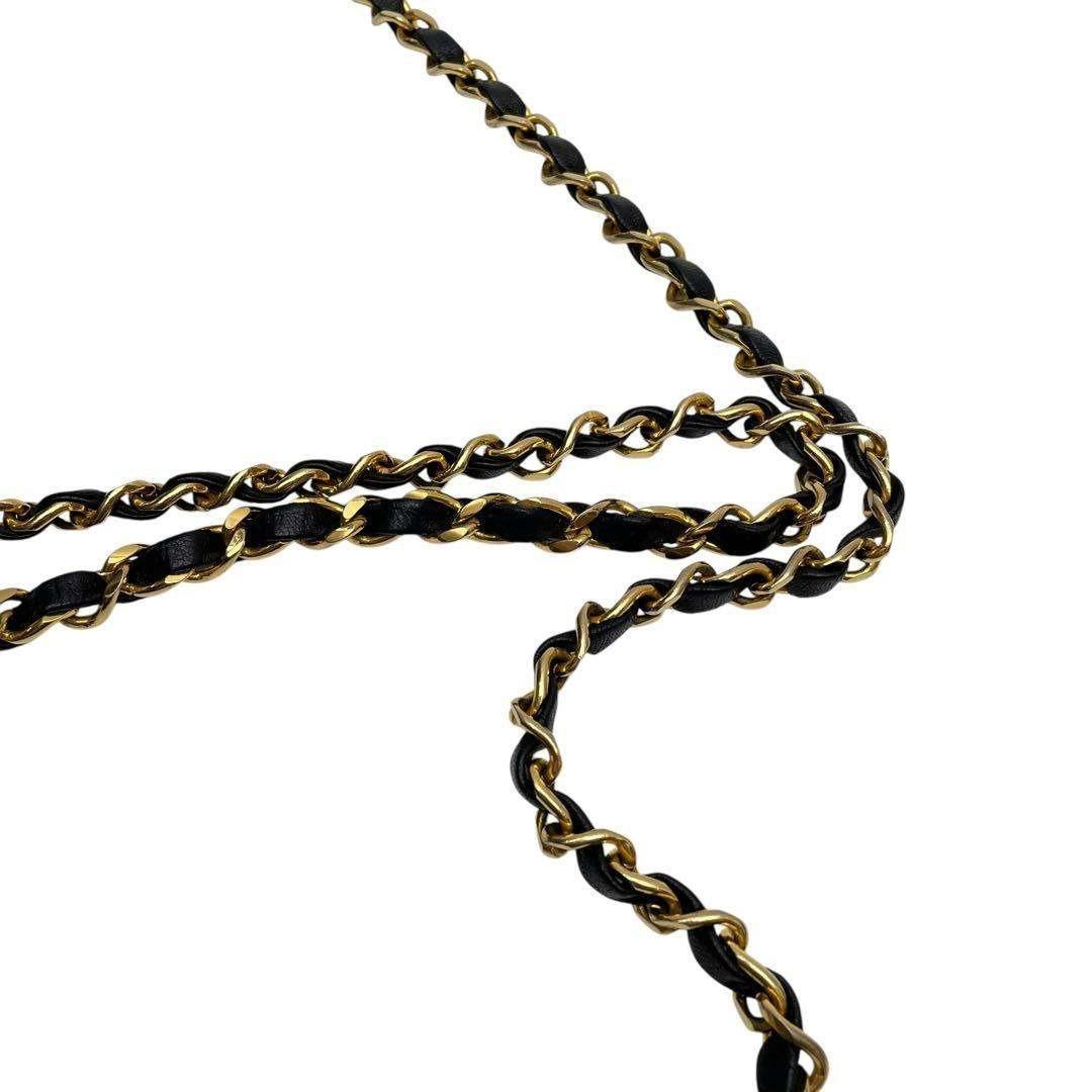 Chanel Bicolor Quilted Big CC Logo Chain Shoulder Bag — view 7