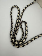 Chanel Acrylic Chain Shoulder Bag Black White — view 6