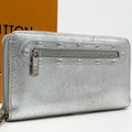 Louis Vuitton Limited Edition Zippy Wallet Suhali Silver Round