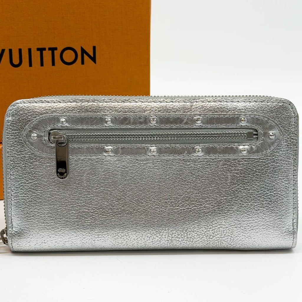 Louis Vuitton Limited Edition Zippy Wallet Suhali Silver Round — view 2