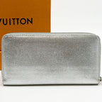 Louis Vuitton Limited Edition Zippy Wallet Suhali Silver Round — view 3