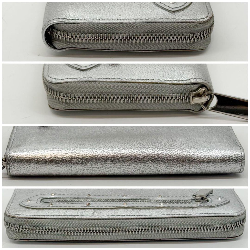 Louis Vuitton Limited Edition Zippy Wallet Suhali Silver Round — view 4
