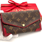 Louis Vuitton Wallet Monogram Portefeuille Sarah Retiro Red