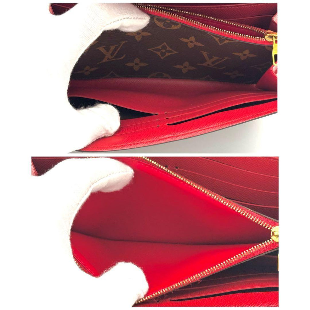 Louis Vuitton Wallet Monogram Portefeuille Sarah Retiro Red — view 5