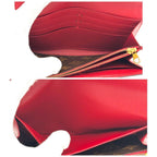 Louis Vuitton Wallet Monogram Portefeuille Sarah Retiro Red — view 6