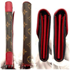 Louis Vuitton Wallet Monogram Portefeuille Sarah Retiro Red — view 7