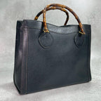 Gucci Handbag Diana Bamboo Black Leather