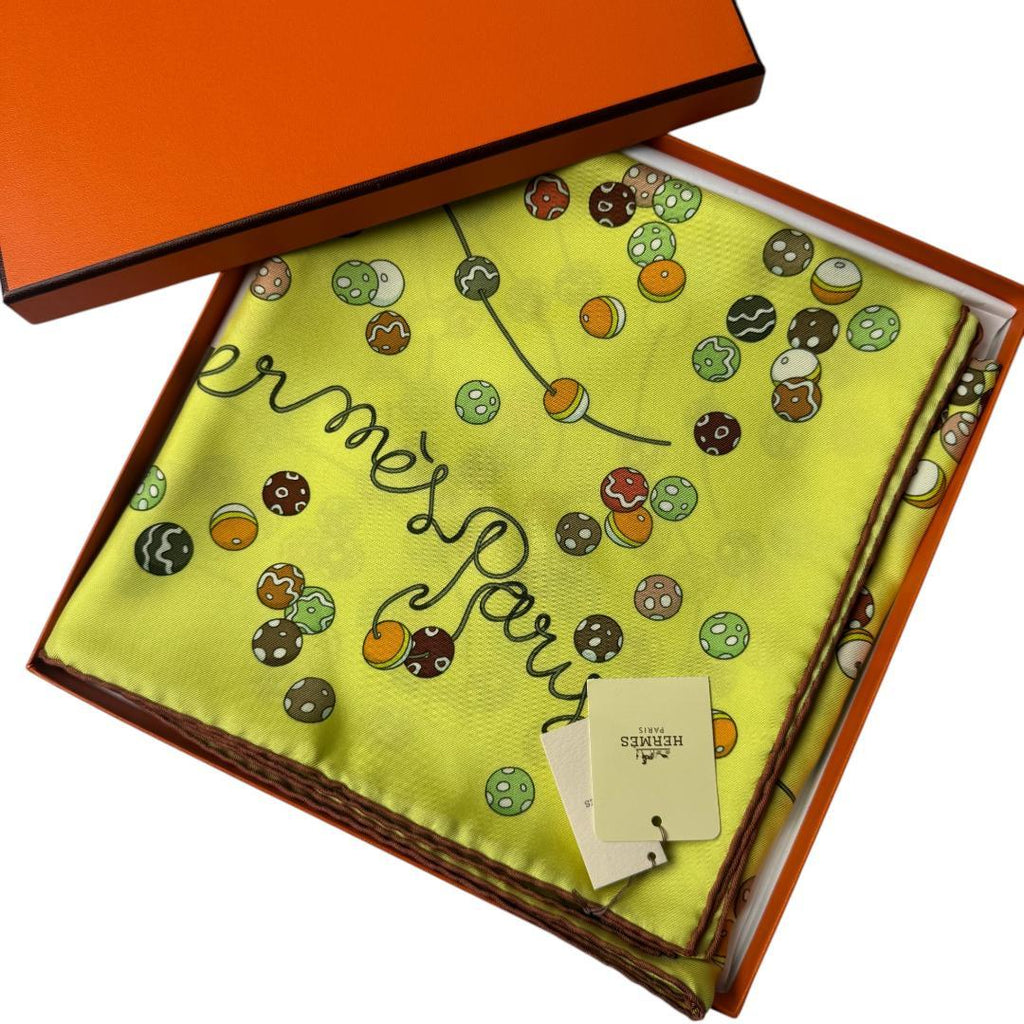 Hermes Carre 90 Dancing Pearls Scarf
