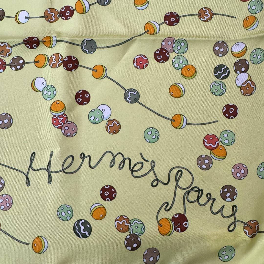 Hermes Carre 90 Dancing Pearls Scarf — view 4