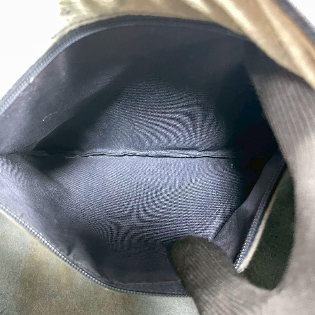 Gucci GG Sherry Line Boston Bag Navy Logo Leather — view 6