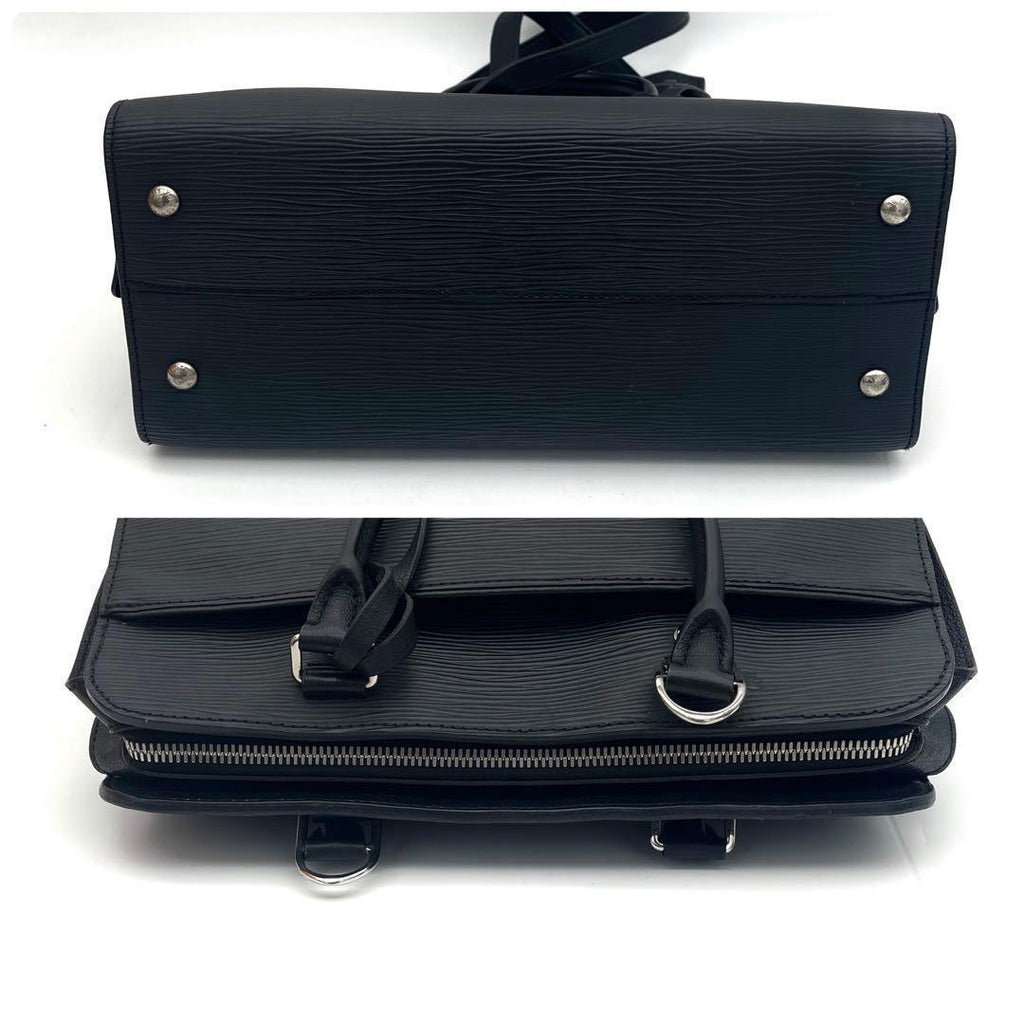 Louis Vuitton Epi Vano MM Noir Black Shoulder Handbag — view 6