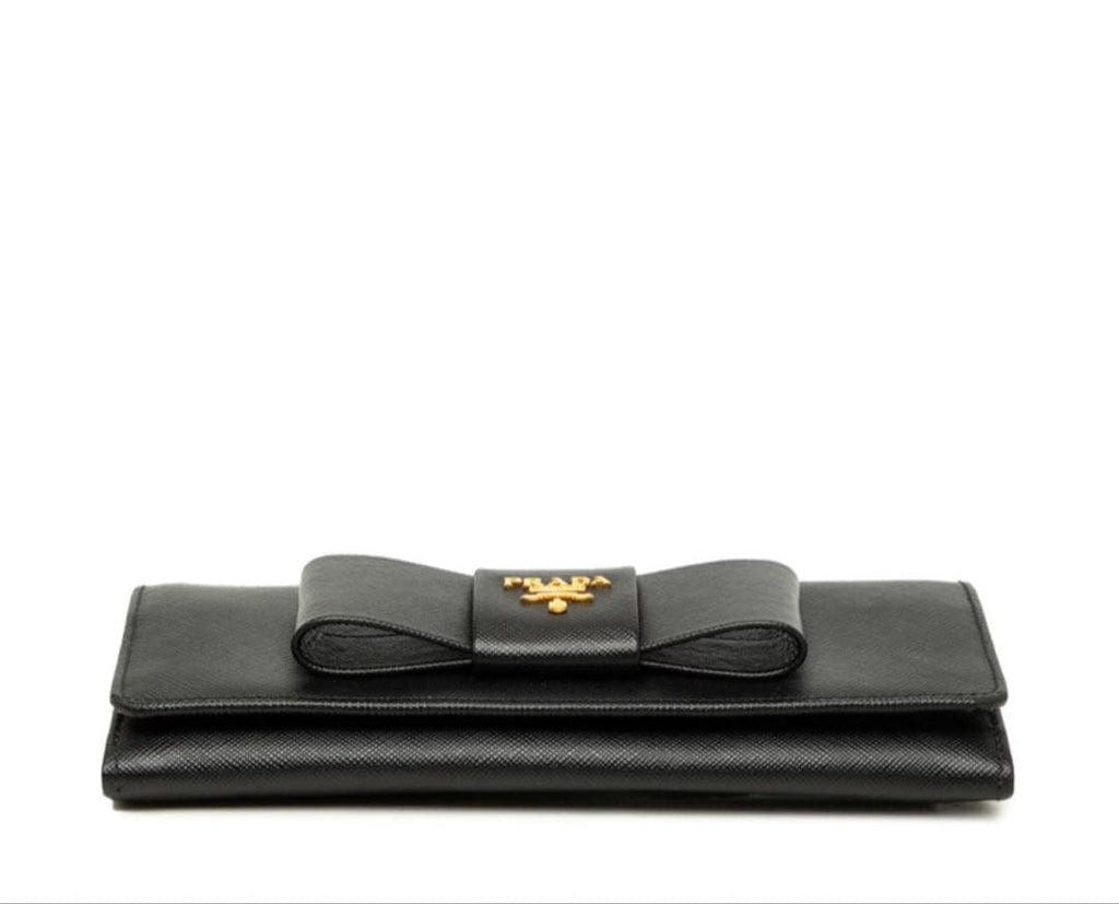 Prada Ribbon Wallet Black — view 4