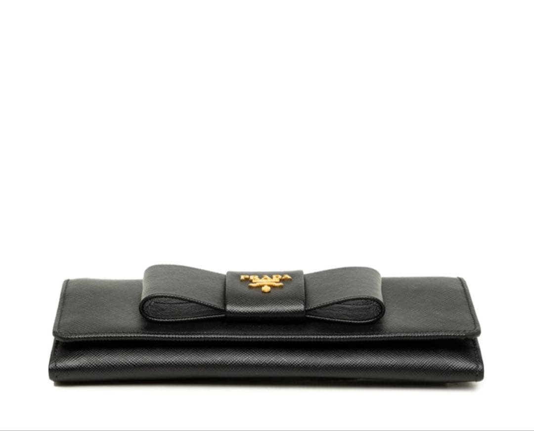 Prada Ribbon Wallet Black — view 4