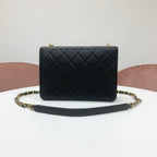 Chanel Quilted Turnlock CC Logo Chain Shoulder Bag — view 3