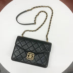 Chanel Quilted Turnlock CC Logo Chain Shoulder Bag — view 5
