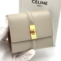 Celine Wallet Small Gray Leather