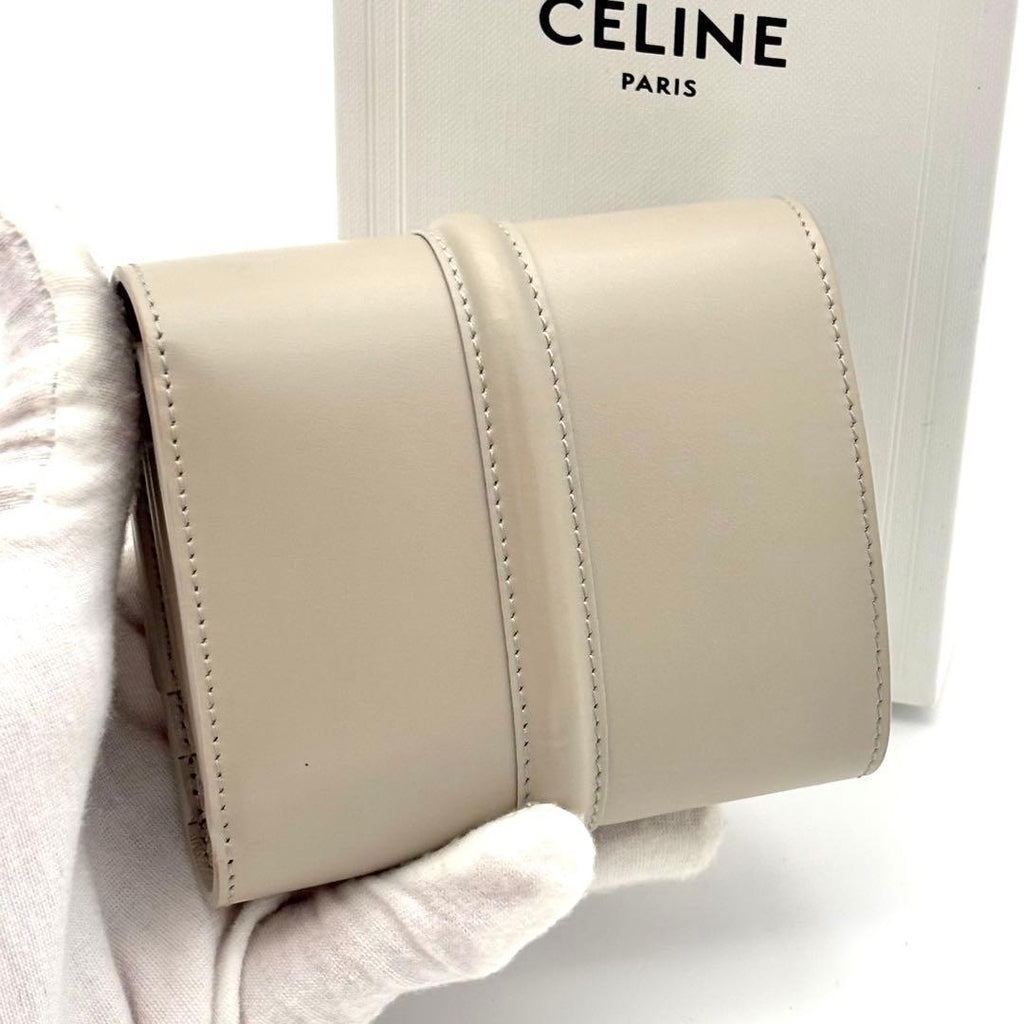 Celine Wallet Small Gray Leather — view 2