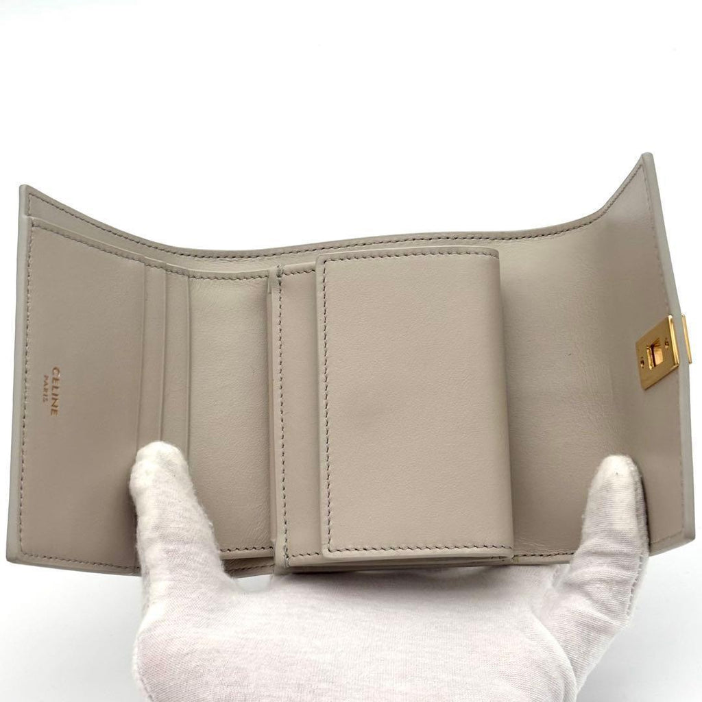 Celine Wallet Small Gray Leather — view 3