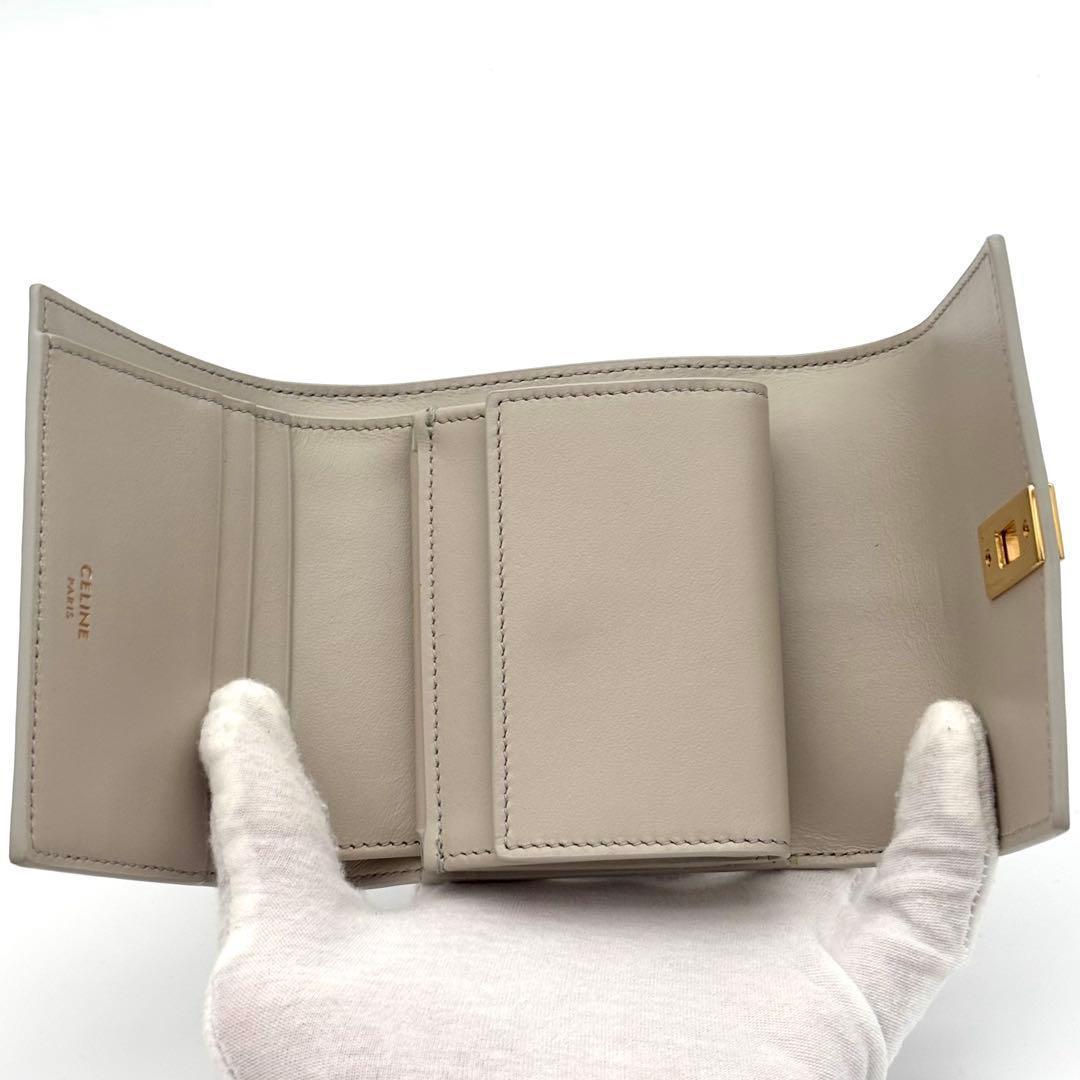 Celine Wallet Small Gray Leather — view 3
