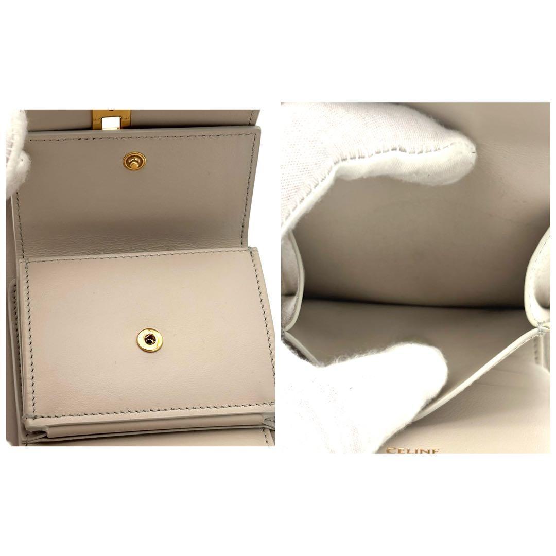 Celine Wallet Small Gray Leather — view 6