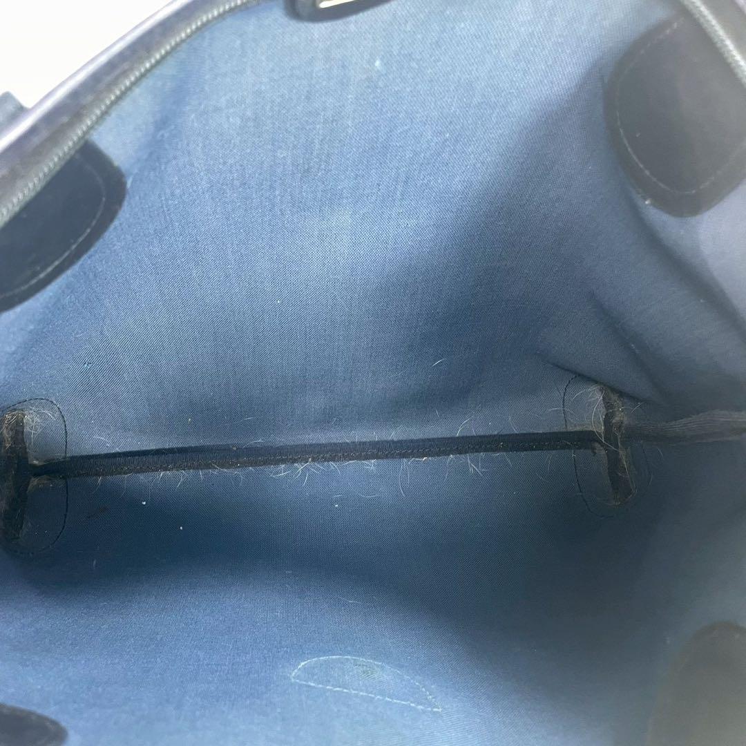 Gucci GG Sherry Line Tote Navy Leather Logo — view 5