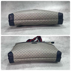 Gucci GG Sherry Line Tote Navy Leather Logo — view 8