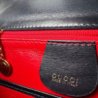 Gucci Vintage Bamboo 2-Way Mini Shoulder Bag Black — view 8