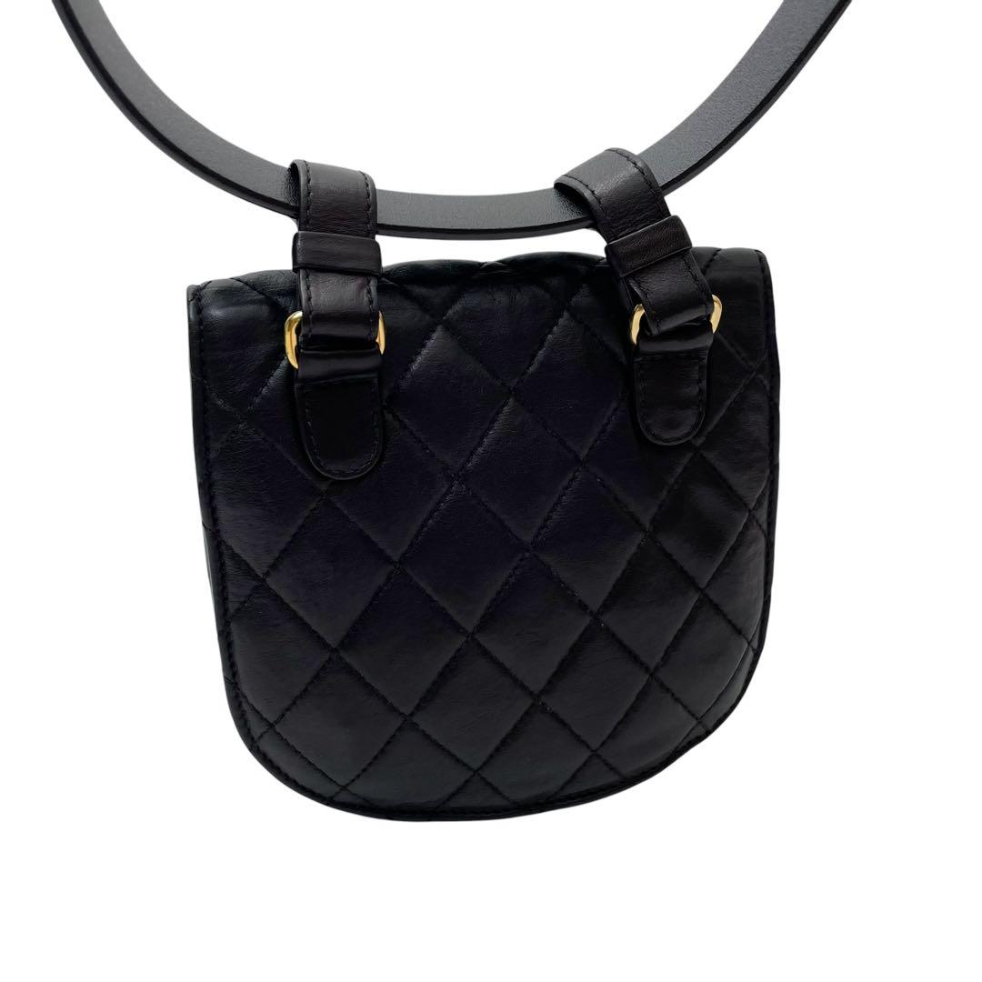 Chanel Quilted Lambskin CC Logo Waist Belt Bag