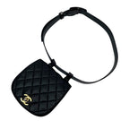 Chanel Quilted Lambskin CC Logo Waist Belt Bag
