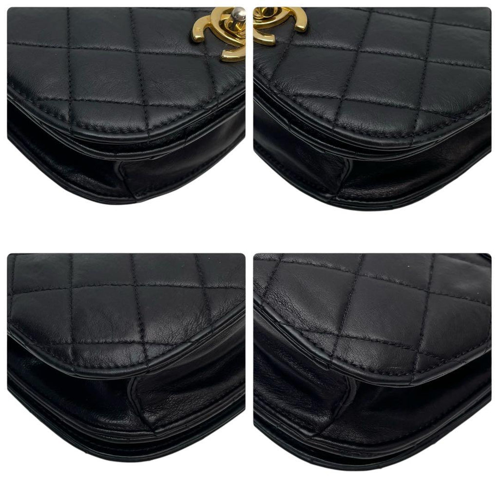 Chanel Quilted Lambskin CC Logo Waist Belt Bag