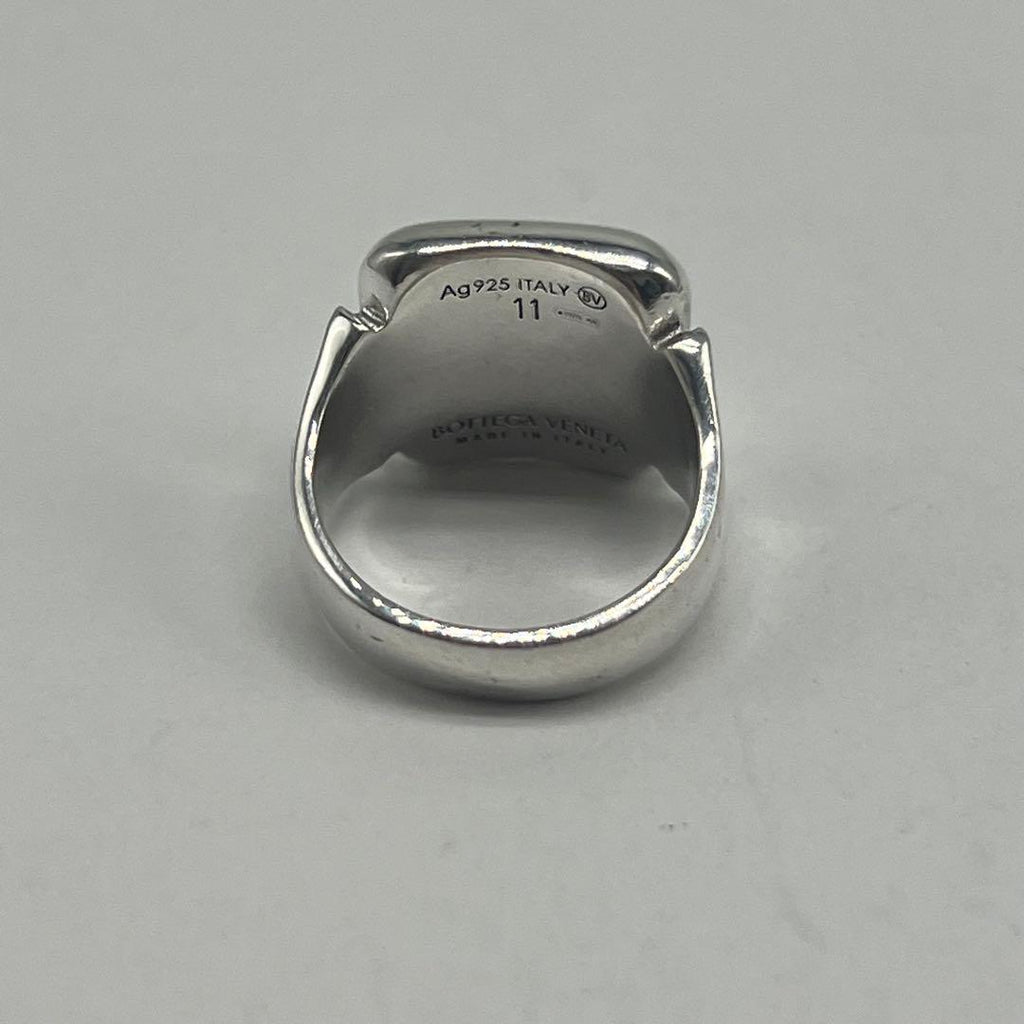 Bottega Veneta Signet Ring Silver — view 4