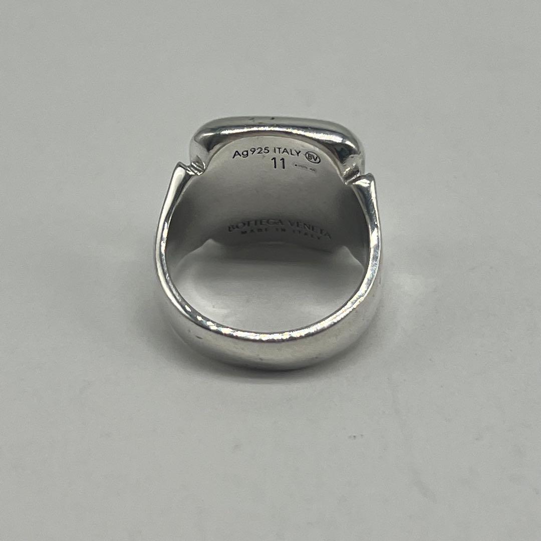 Bottega Veneta Signet Ring Silver — view 4