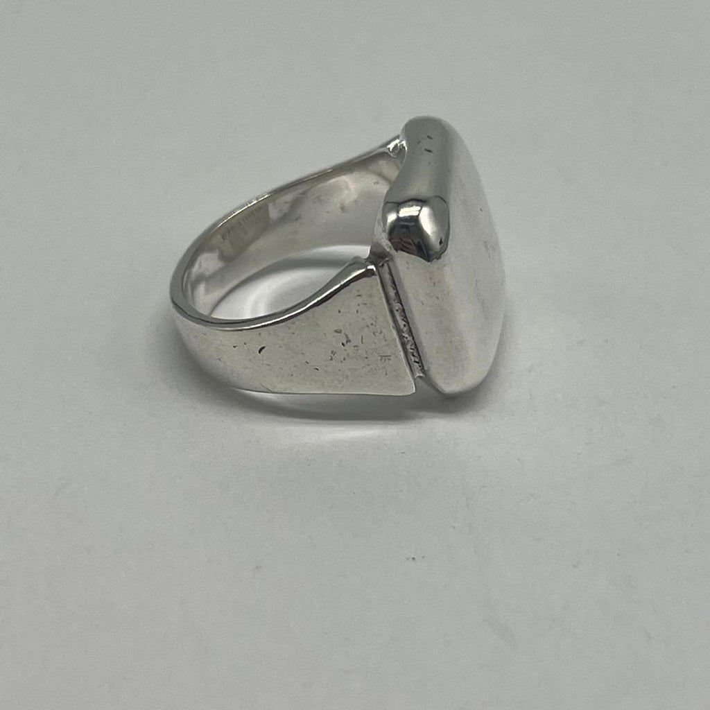 Bottega Veneta Signet Ring Silver — view 5