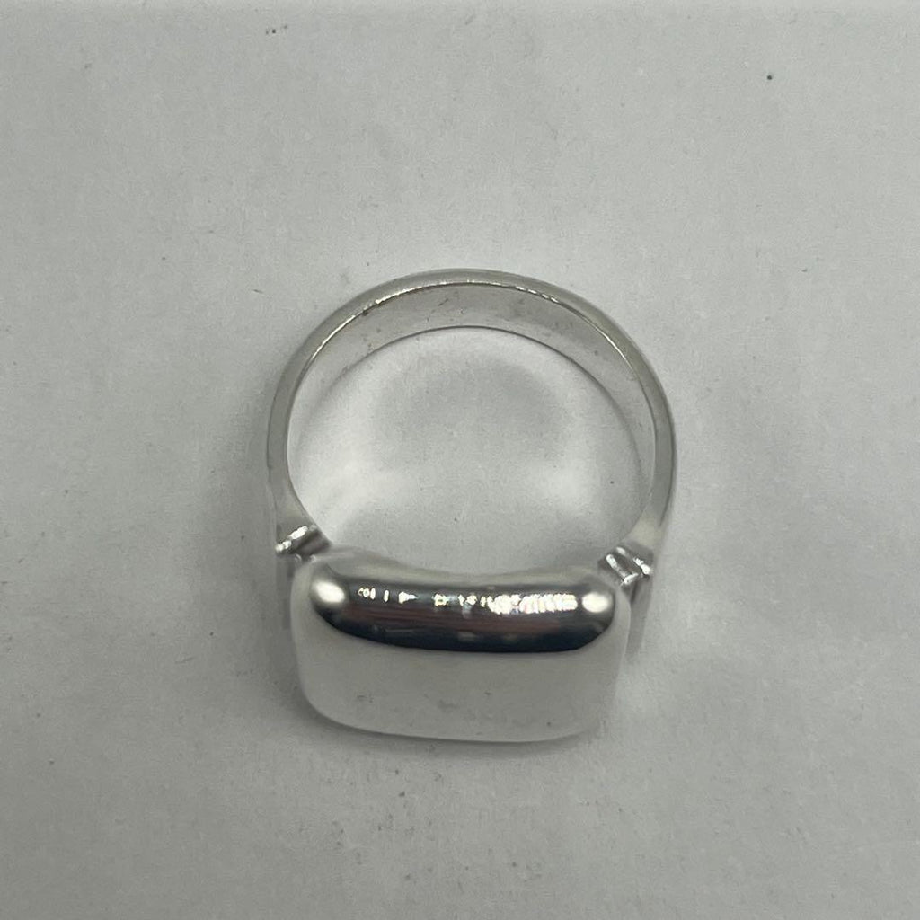 Bottega Veneta Signet Ring Silver — view 6