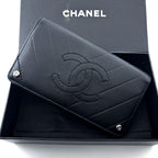 Chanel Wallet Coco Stitch Chevron Embossed — view 2
