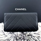 Chanel Wallet Coco Stitch Chevron Embossed — view 3