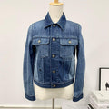 Dior Logo Cotton Denim Jacket Blue