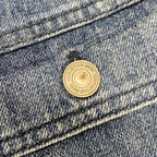 Dior Logo Cotton Denim Jacket Blue — view 4