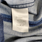 Dior Logo Cotton Denim Jacket Blue — view 8