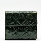 Chanel Icon Camellia Patent Leather Hook Bifold Compact Wallet