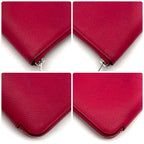 Hermes Azap Long Silk in Brown Wallet Leather Pink — view 8