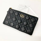 Dior Caro Cannage CD Logo Slim Pouch