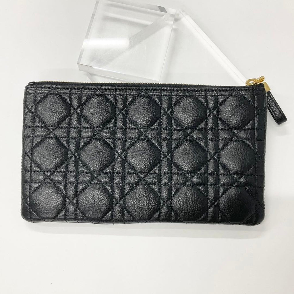 Dior Caro Cannage CD Logo Slim Pouch — view 3