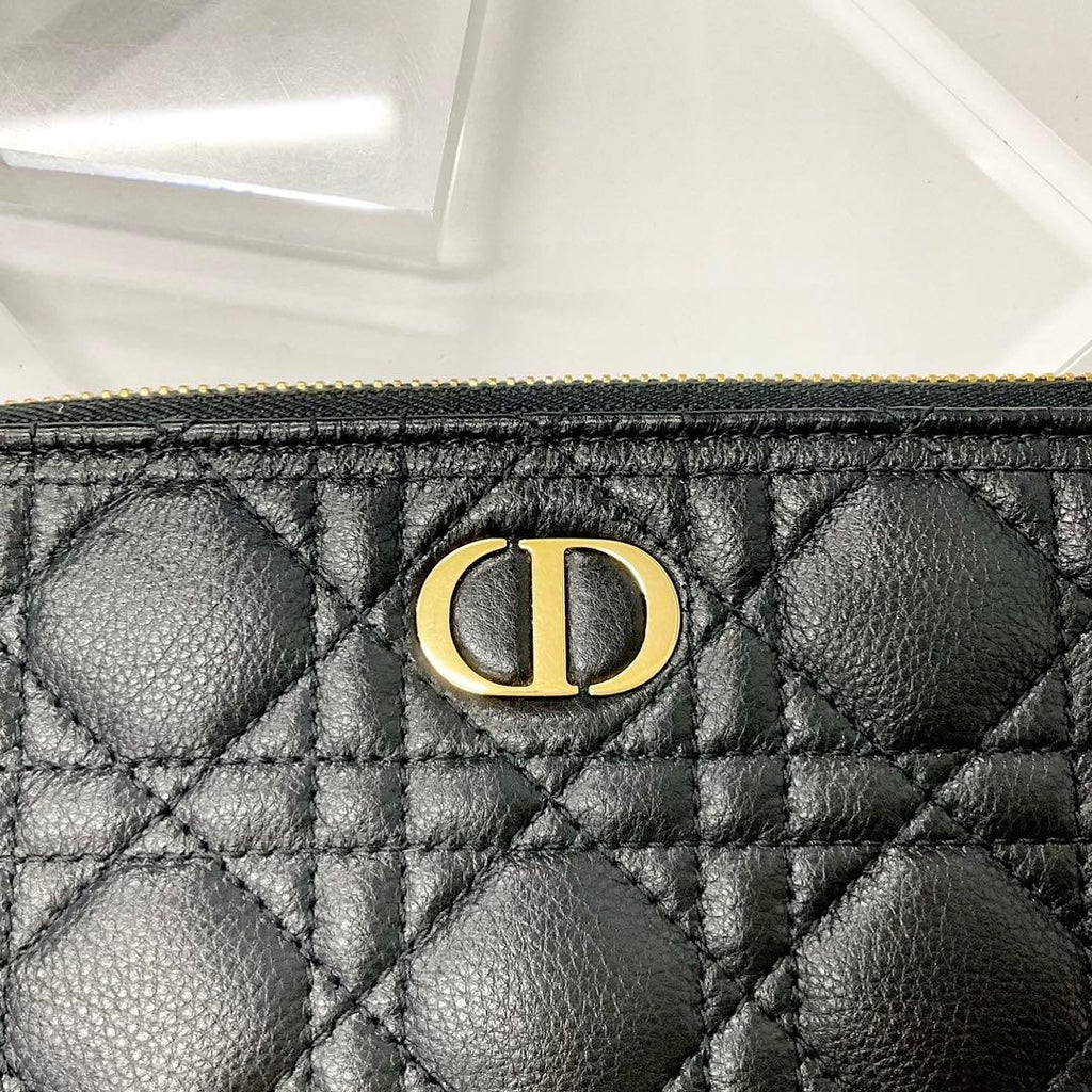 Dior Caro Cannage CD Logo Slim Pouch — view 4