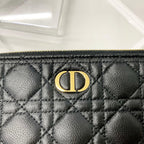 Dior Caro Cannage CD Logo Slim Pouch — view 4