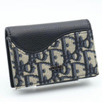 Dior Oblique Saddle Card Case Black
