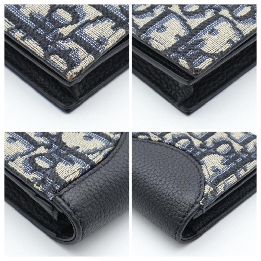Dior Oblique Saddle Card Case Black — view 8