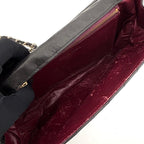 Chanel Mademoiselle Chain Shoulder Bag Black Leather Gold — view 3